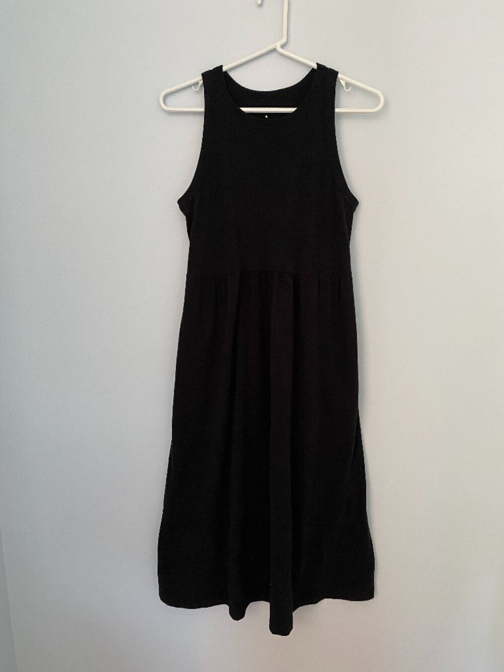 a new day Women's Black Midi Dress with Pockets